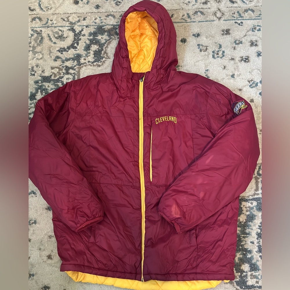 Cleveland Cavaliers  NBA Maroon and Yellow Jacket